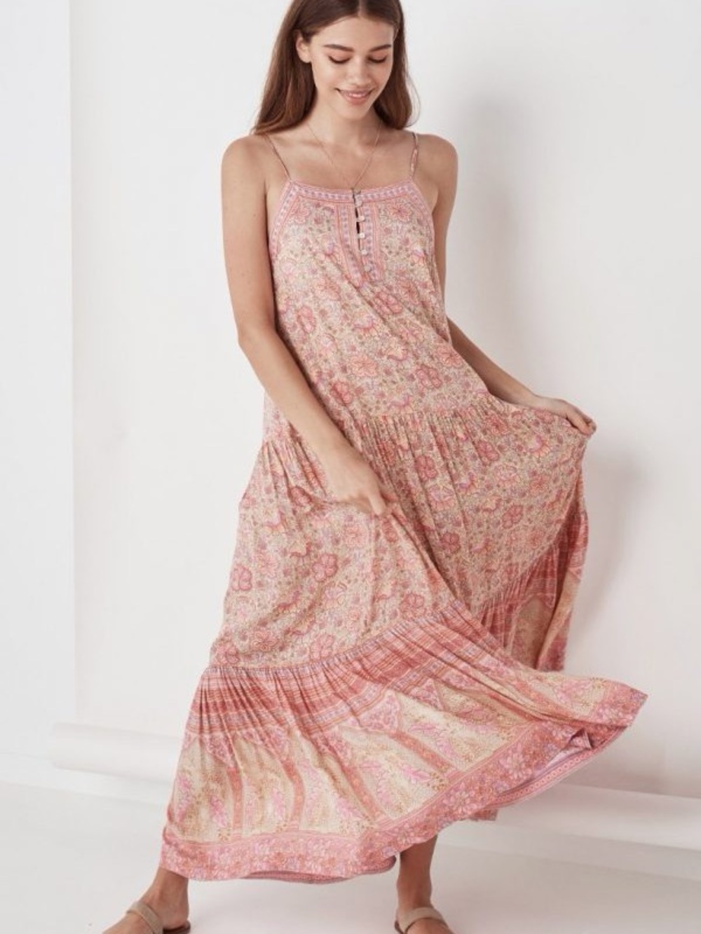 Spell Poinciana Strappy in Cotton Candy